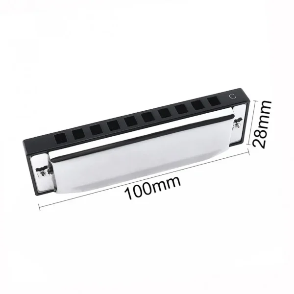 10 Holes 20 ToneC Harmonica Diatonic Blues Harp Mouth Organ Musical Instrument Stainless Steel for Beginner - Image 4