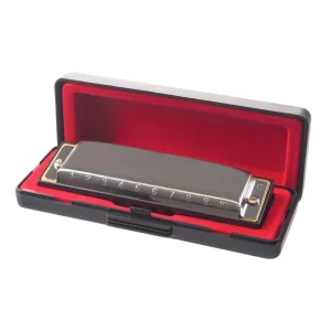 Excellent Harmonicas 10 Holes 20 Tone C Key Harmonica Silver Color Blues Jazz Rock Folk Music Musical Instrument Diatonic Harp