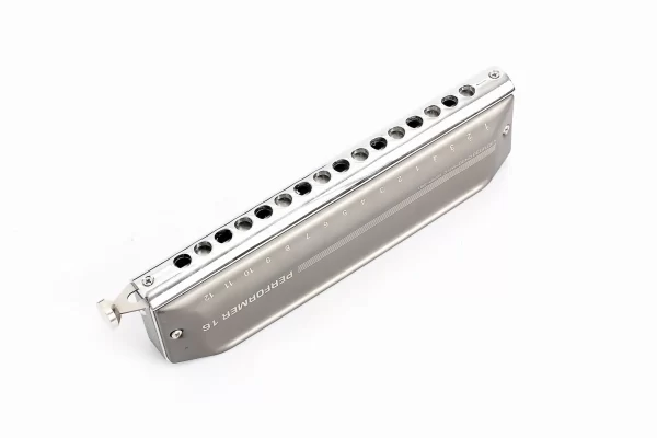 East top new chromatic aluminum comb harmonica,EMP-16,16hole 64tone mouth organ,new style,professional harmonica for player,gift - Image 5