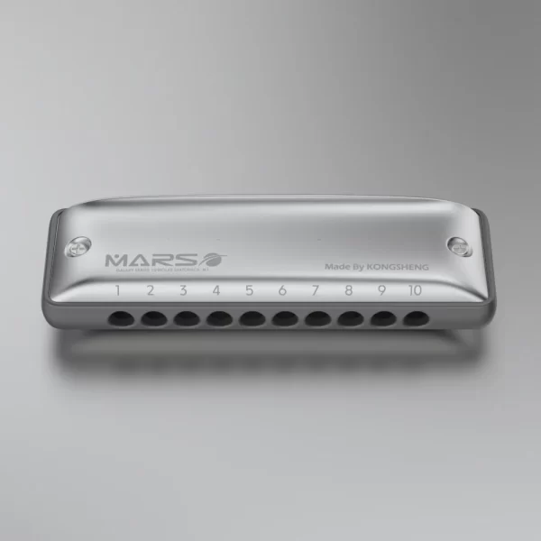 KONGSHENG M1MARS Round Hole 10-hole Diatonic Harmonica Plastic Aluminium Comb Major Paddy Natural Minor Tuning - Image 3