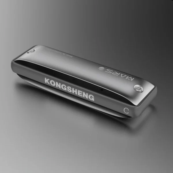 KONGSHENG M1MARS Round Hole 10-hole Diatonic Harmonica Plastic Aluminium Comb Major Paddy Natural Minor Tuning - Image 2