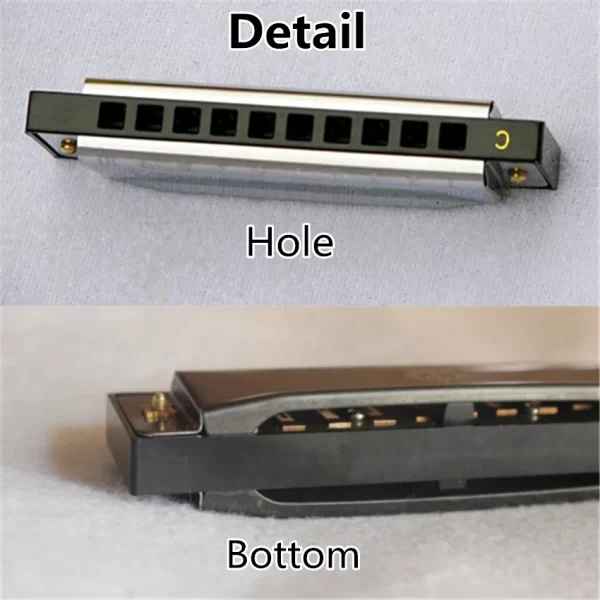 Diatonic 10 Hole Harmonica Mouth Organ With Case Harp Tuning Musical Instrument Key 10 C Tone Blues Clues Gaita Harmonica Kids - Image 6
