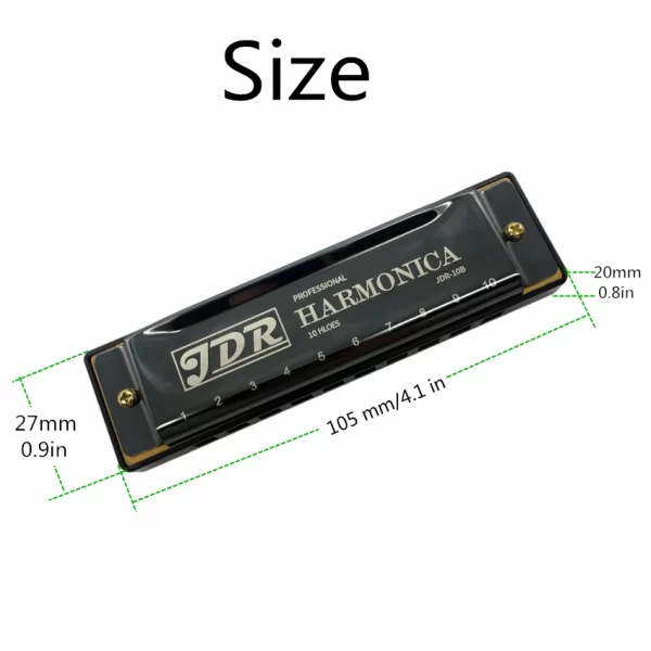 Diatonic 10 Hole Harmonica Mouth Organ With Case Harp Tuning Musical Instrument Key 10 C Tone Blues Clues Gaita Harmonica Kids - Image 4