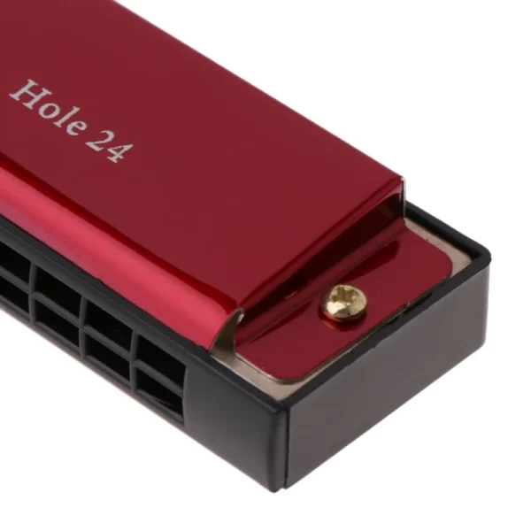 Professional 24 Hole Harmonica Mouth Metal Organ For Beginners - Image 4