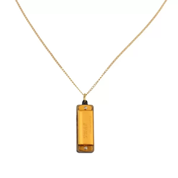 4 Holes 8 Tones Mini Harmonica Metal Chain Necklace Style High Quality Mouth Organ Woodwind Musical Instrument Gifts For Kids - Image 5