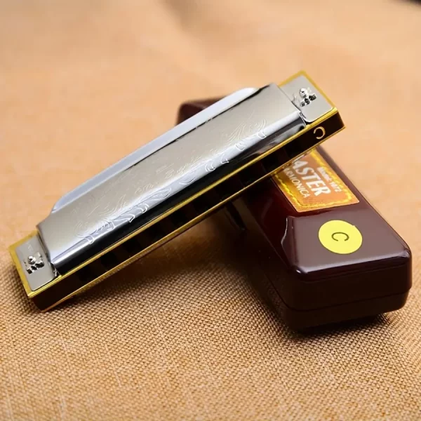 10 Hole Blues Harmonica Beginner Entry Level Playing Adult 10 Hole Blues Harmonica Party Music Club Performance Instruments - Image 2
