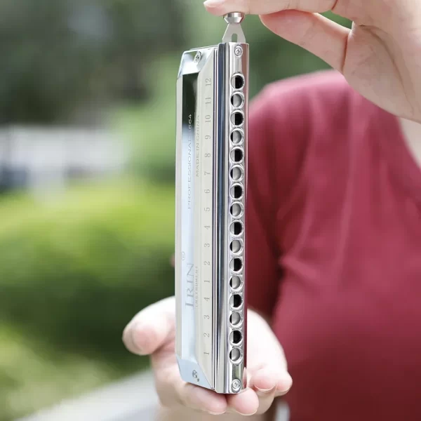 IRIN Harmonica 12/16-Hole 48/64-Note Chromatic Harmonica Semitones Mouth Organ Professional Harmonica Woodwind Instrument - Image 4