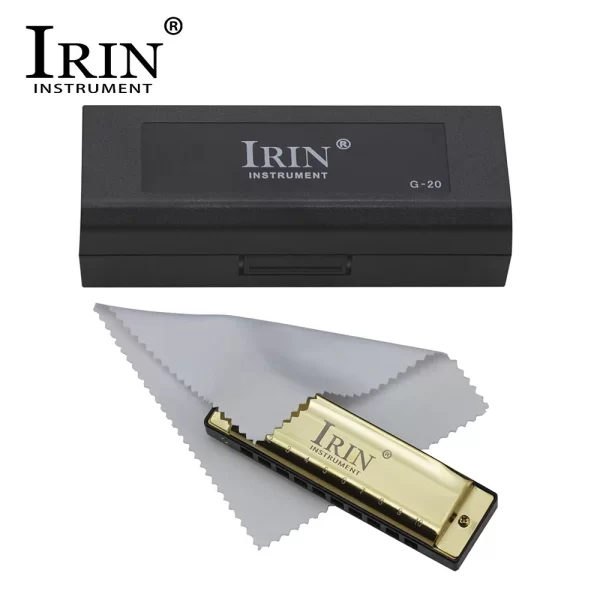 IRIN 10 Holes G Key 20 Tone Harmonica Colorful Blues Harmonica Woodwind Instrument Suitable for Beginners Teaching Playing Gift - Image 3
