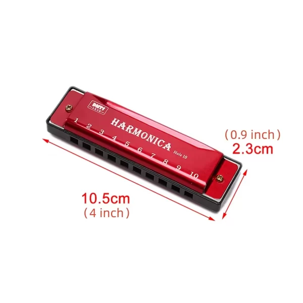 Miwayer-professional 10-hole harmonica, Metal organ for mouth, musical instruments for beginners - Image 2