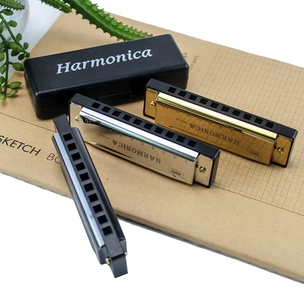 10-Hole Blues Harmonica C Key Professional Diatonic Harmonica for Adults Beginners Rich Sound for Blues Folk Rock Country JXB - Image 5