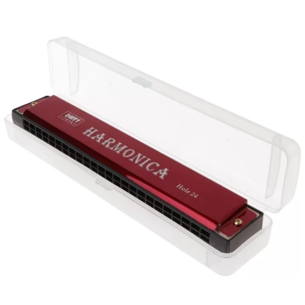 Professional 24 Hole Harmonica Mouth Metal Organ For Beginners - Image 2