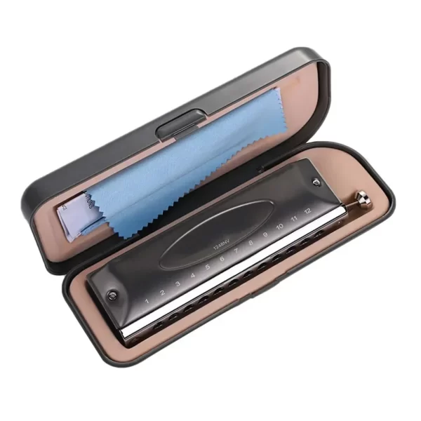 Easttop Chromatic Harmonica 12 Holes 48Tone Harp Mouth Organ Key C ABS Comb Silver Professional Musical Instruments - Image 2