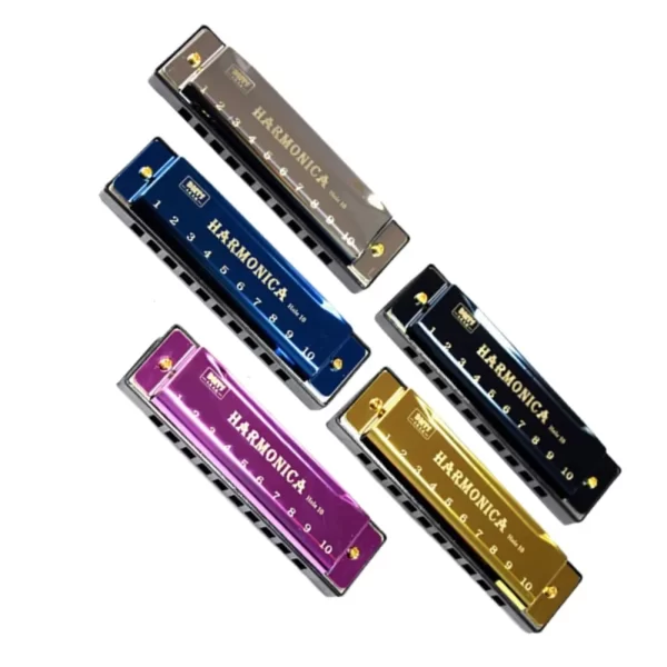 Metal Harmonica Key of C 10 Hole Chromatic Scale Harmonica with Box for Beginner Students Kids Gift - Image 6