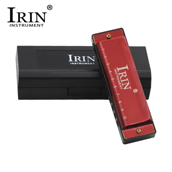 IRIN 10 Holes G Key 20 Tone Harmonica Colorful Blues Harmonica Woodwind Instrument Suitable for Beginners Teaching Playing Gift - Image 2
