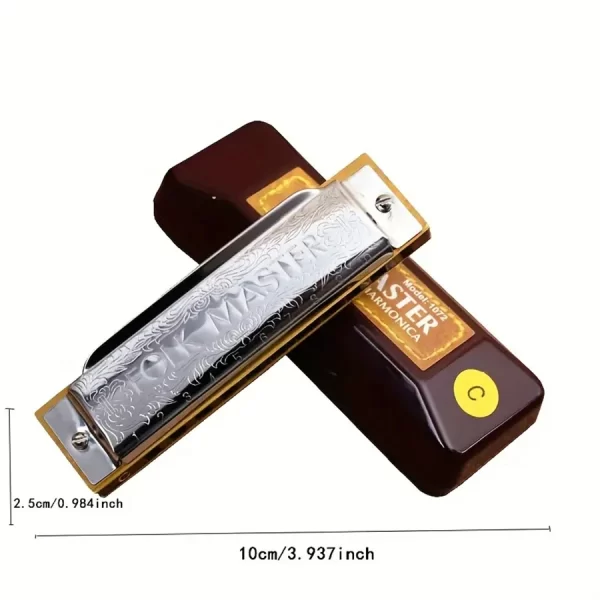 10 Hole Blues Harmonica Beginner Entry Level Playing Adult 10 Hole Blues Harmonica Party Music Club Performance Instruments - Image 3