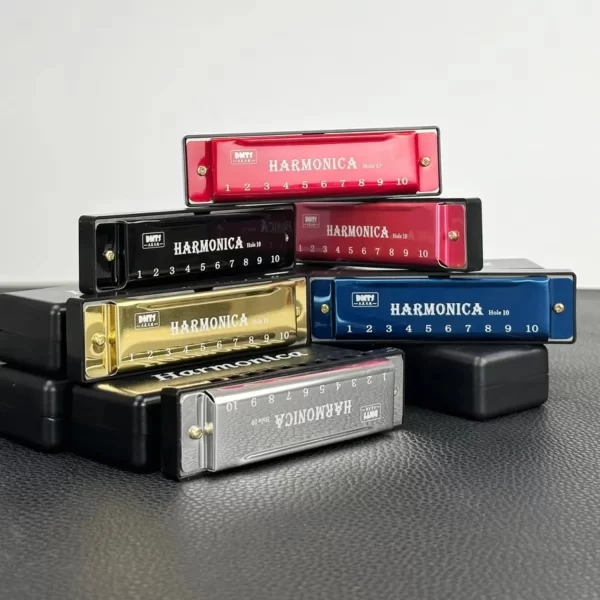 Miwayer-professional 10-hole harmonica, Metal organ for mouth, musical instruments for beginners