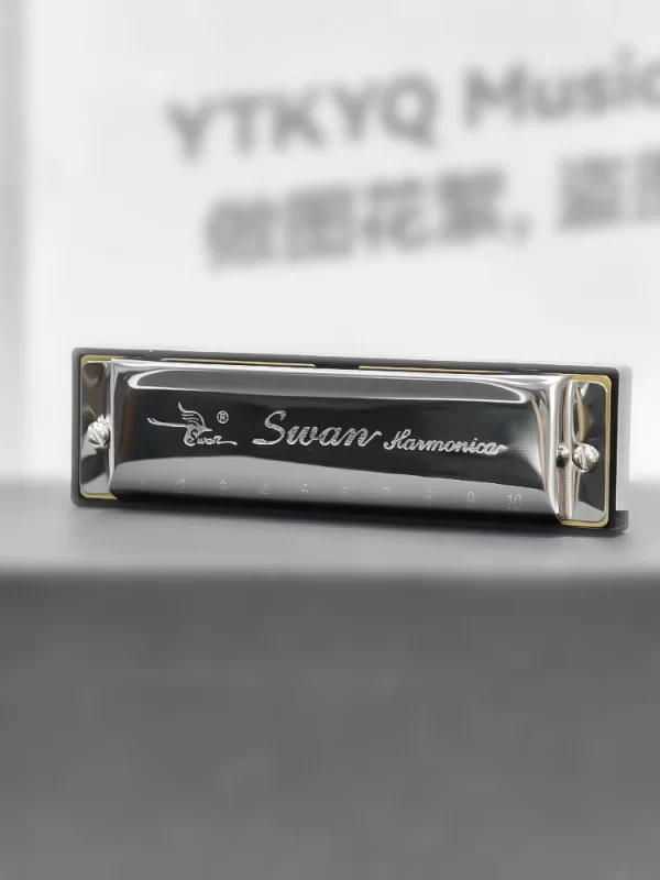 SWAN 10-hole Blues Harmonica Portable 20-note Metal Top Plate Resin Comb Phosphor Bronze Reeds - Image 5