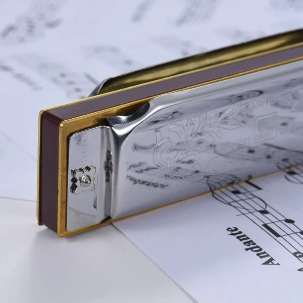 Suzuki 1072-F Folkmaster Standard 10-Hole Diatonic Harmonica Key of F 20 Tone for Beginner Student - Image 4