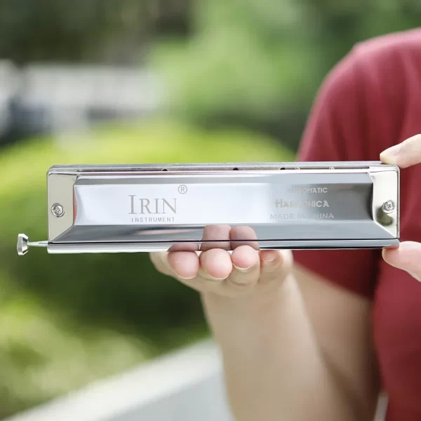 IRIN Harmonica 12/16-Hole 48/64-Note Chromatic Harmonica Semitones Mouth Organ Professional Harmonica Woodwind Instrument - Image 3