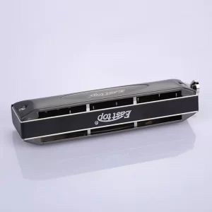 Easttop Chromatic Harmonica 12 Holes 48Tone Harp Mouth Organ Key C ABS Comb Silver Professional Musical Instruments