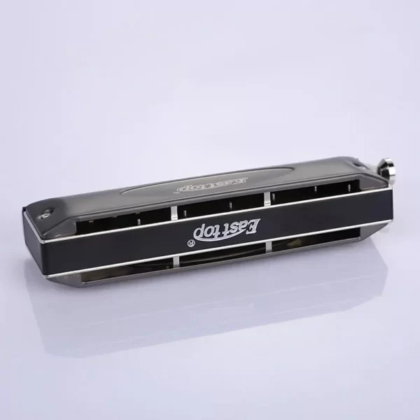 Easttop Chromatic Harmonica 12 Holes 48Tone Harp Mouth Organ Key C ABS Comb Silver Professional Musical Instruments