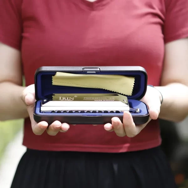 IRIN Harmonica 12/16-Hole 48/64-Note Chromatic Harmonica Semitones Mouth Organ Professional Harmonica Woodwind Instrument - Image 5