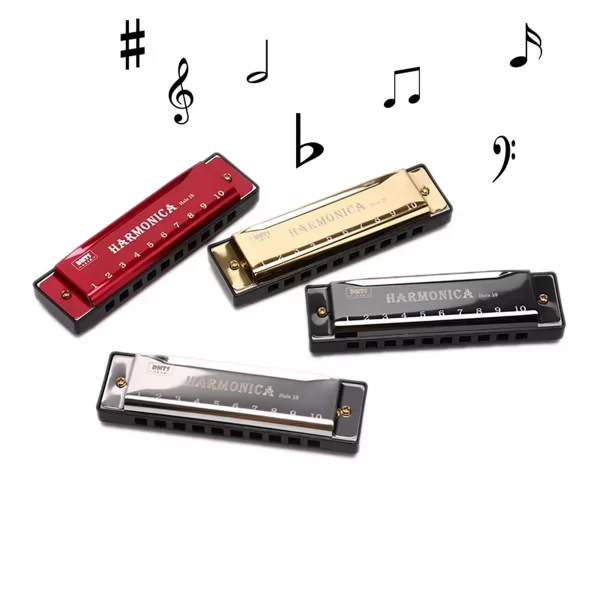 Miwayer-professional 10-hole harmonica, Metal organ for mouth, musical instruments for beginners - Image 3