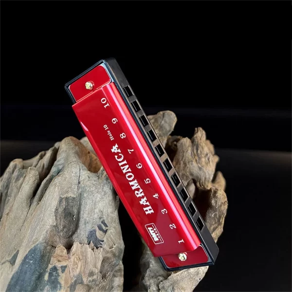 Harmonica Key of C 10 Hole Diatonic Harmonica C with Case for Beginner Students Kids Gift with Case - Image 2
