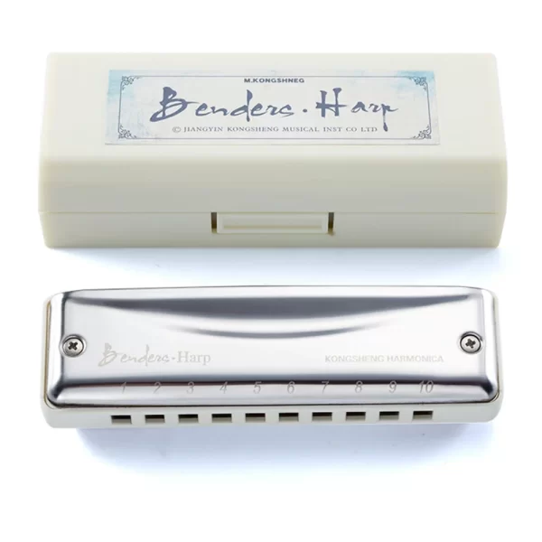 Kongsheng Harmonica 10 Holes 20 Tunes Mouth Organ Blues Deluxe Harmonica, Key of C for Beginner Great Gift - Image 4