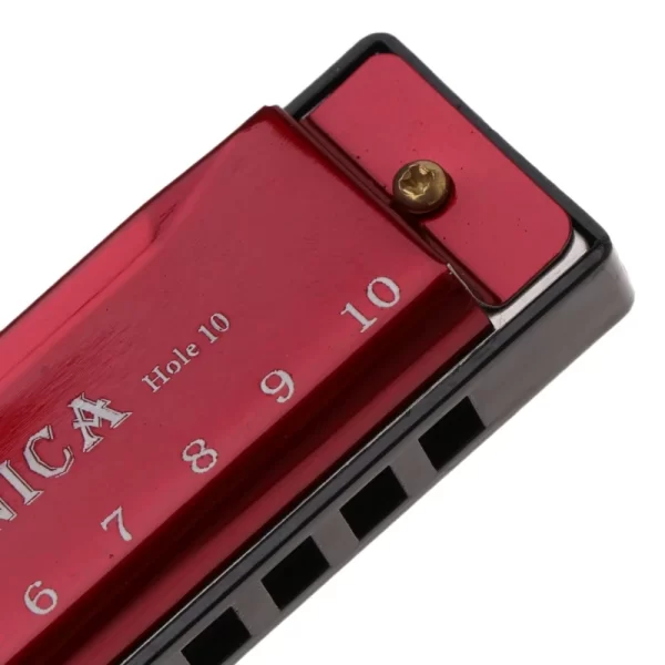 Harmonica Key of C 10 Hole Diatonic Harmonica C with Case for Beginner Students Kids Gift with Case - Image 2