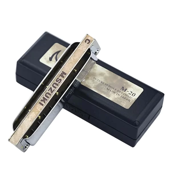 Suzuki 10 Holes Diatonic Harmonica Blues Harp Professionals Armonica M-20 ManJi Ultimate Standard Model Mouth Organ Low Key C F - Image 6