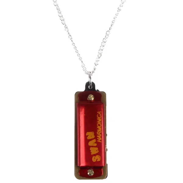 Mini Cute 4 Hole 8 Tone Necklace Harmonica Random Color - Image 3
