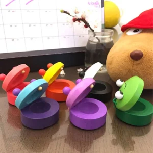 Lovely Cartoon Children Kid Noise Maker Gift Musical Instrument Percussion Instrument Education Toy Castanet