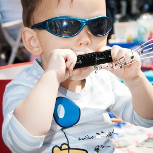 10 Holes Harmonica Key C 20 Tones Mouth Blown Instrument for Beginners Kids Portable Durable Musical Plaything