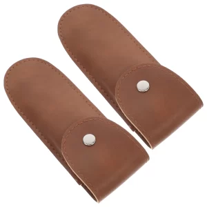 2 pcs harmonica bag handmade pu protective case holder storage pouch sleeve cover for musical instruments