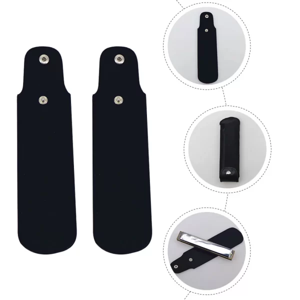 4 pcs harmonica bag portable imitation cover storage box for beginner pouch