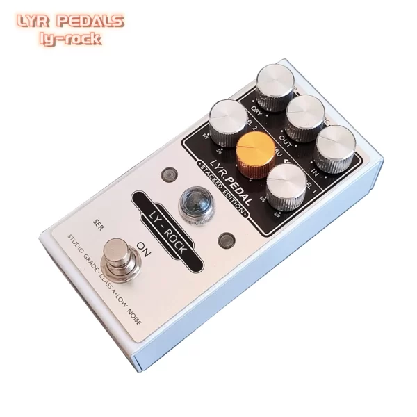 lyr pedals ly rock white classic dual pressure stacked compression effector pedal accurately reproduces legendary kari 76 sound