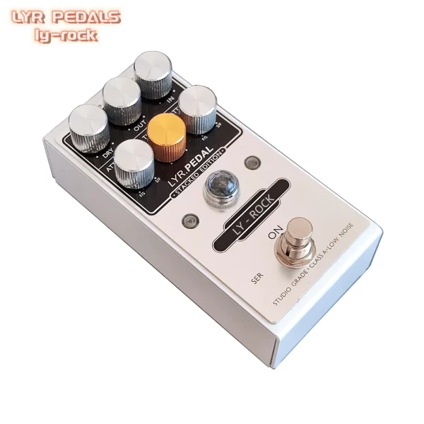 lyr pedals ly rock white classic dual pressure stacked compression effector pedal accurately reproduces legendary kari 76 sound