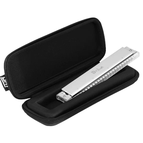 jdr polyphonic harmonica 24 holes professional tremolo mouth organ t2406s harmonica for adults, professionals and students
