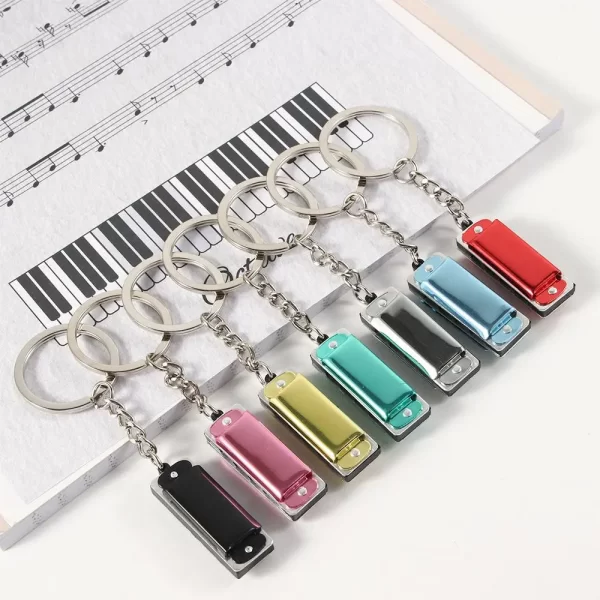 woodwind instruments musical instruments shaped bag pendant harmonic keyring hanging pedants harmonica keychain keys holder