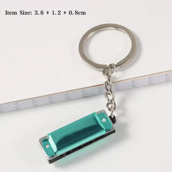 woodwind instruments musical instruments shaped bag pendant harmonic keyring hanging pedants harmonica keychain keys holder