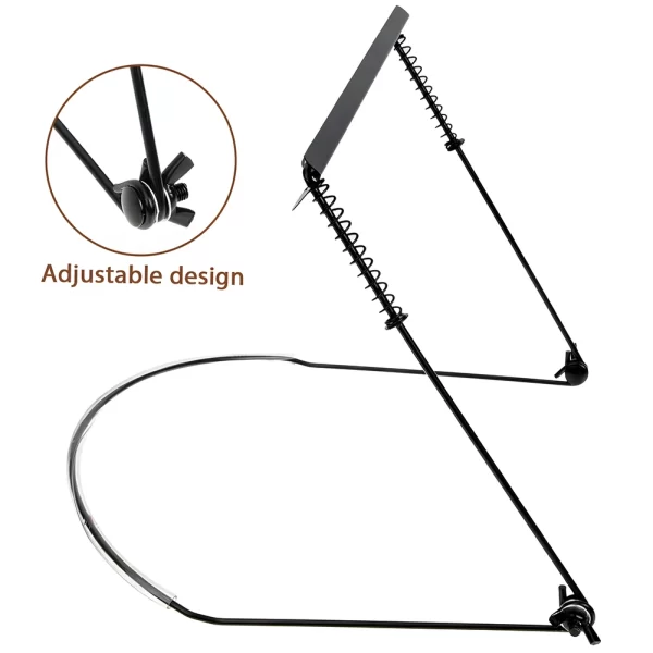 24 holes harmonica harp rack metal hands free harp neck brace mouth organ support harp rack stand musical instrument accessories