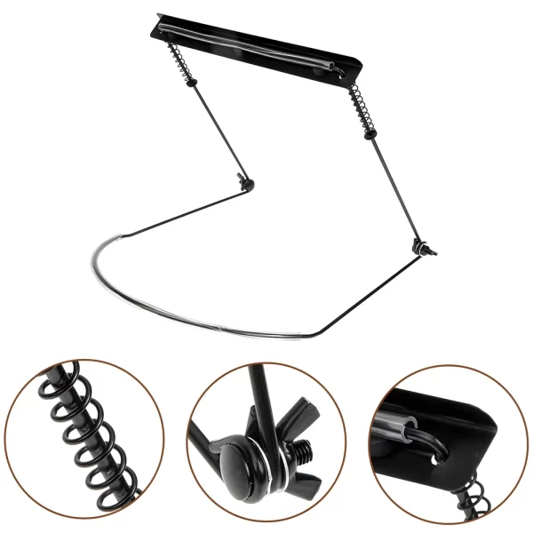 24 holes harmonica neck holder metal harmonica harp rack mouth organ stand adjustable harmonica holder