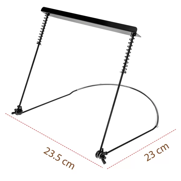 24 holes harmonica neck holder metal harmonica harp rack mouth organ stand adjustable harmonica holder