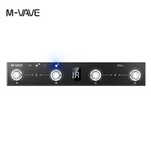 m vave chocolate programmable bt midi controller 4 footswitch supports usb midi suit for bias fx 2/ zoom ms 50g /zoom g1xon