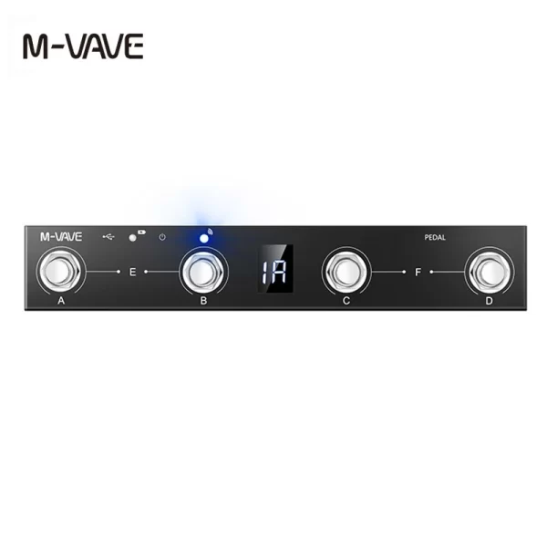 m vave chocolate programmable bt midi controller 4 footswitch supports usb midi suit for bias fx 2/ zoom ms 50g /zoom g1xon