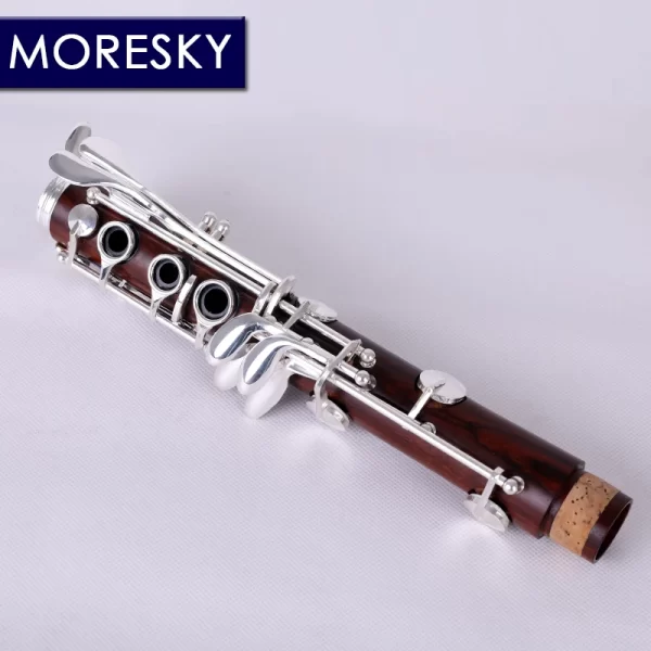 moresky red wood professional clarinet bb rosewood clarinet silvering keys solid wood sib klarnet m12