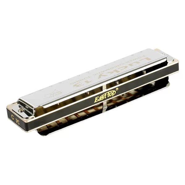 easttop lucky 13 powerchromatic harmonica musical instruments 13 holes c key for beginners