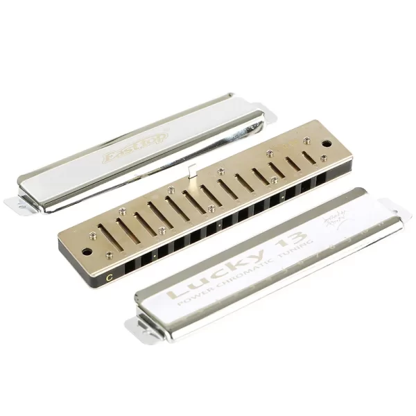easttop lucky 13 powerchromatic harmonica musical instruments 13 holes c key for beginners