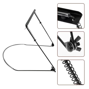 zinc alloy harmonica neck holder 10 16 24 holes adjustable stand frees hands guitar piano mouth gan rack lightweight portable